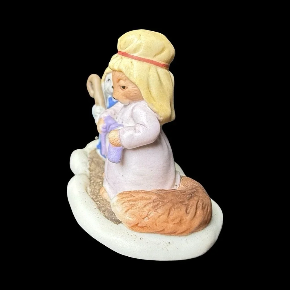 Fitz & Floyd Enchanted Forest Holiday Hamlet Poor Shepherds Figurine 1994